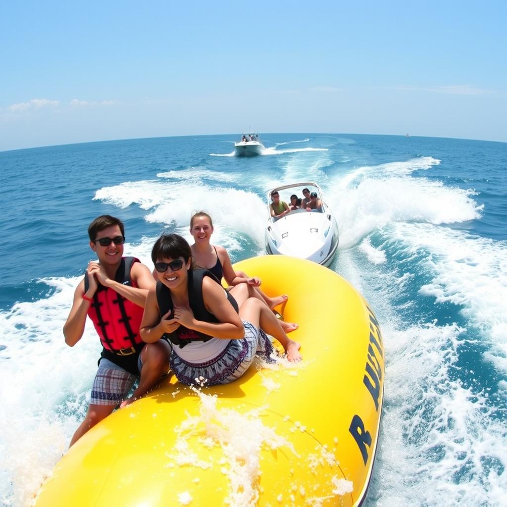 普吉島跳島香蕉船活動，刺激有趣的水上體驗